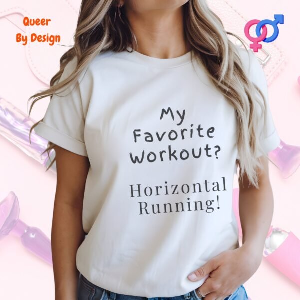 My Favorite Workout_white woman t-shirt