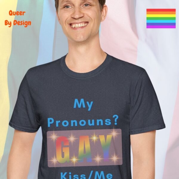 My Pronouns_heather navy t-shirt