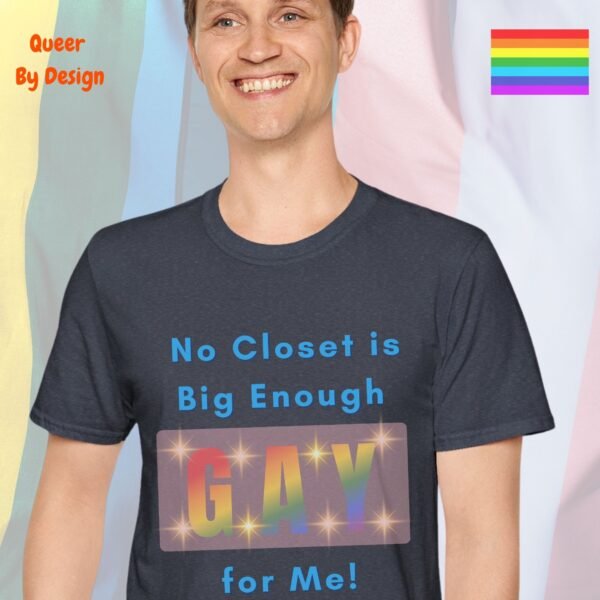No Closet is Big Enough for Me_heather navy t-shirt