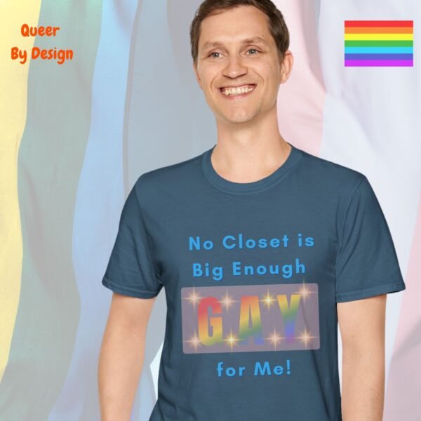 No Closet is Big Enough for Me_indigo blue t-shirt