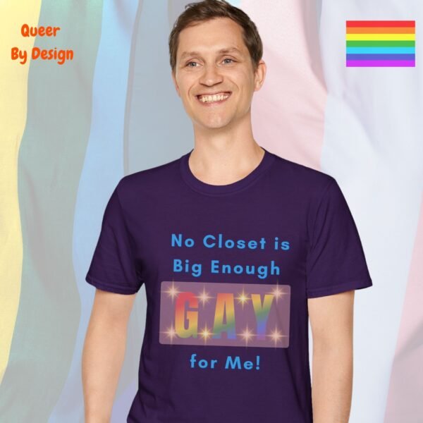 No Closet is Big Enough for Me_purple t-shirt