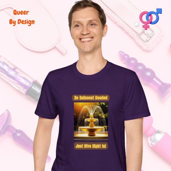 No Raincoat Needed Just Dive Right In_purple t-shirt