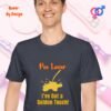 Pee Lover I Have Got a Golden Touch_heather navy t-shirt