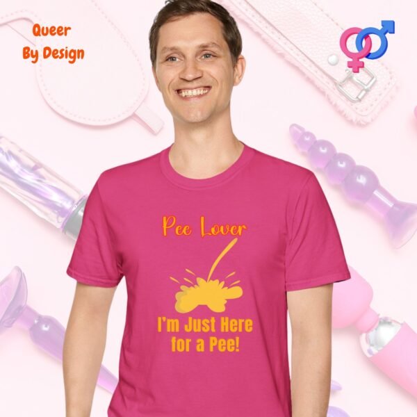 Pee Lover I am Just Here for a Pee_heliconia t-shirt Pee Lover I am Just Here for a Pee_heliconia t-shirt