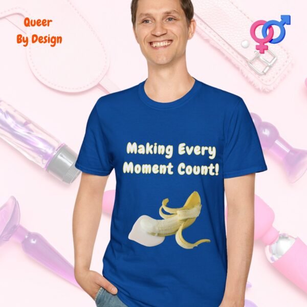 Penis Making Every Moment Count_navy blue t-shirt