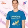 Penis Making Every Moment Count_sapphire blue t-shirt