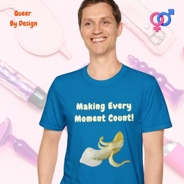 Penis Making Every Moment Count_sapphire blue t-shirt