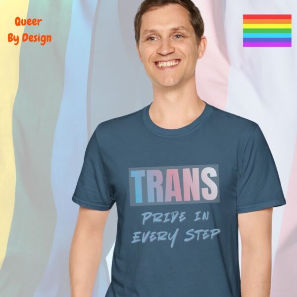 Pride in Every Step_indigo blue t-shirt Pride in Every Step_indigo blue t-shirt