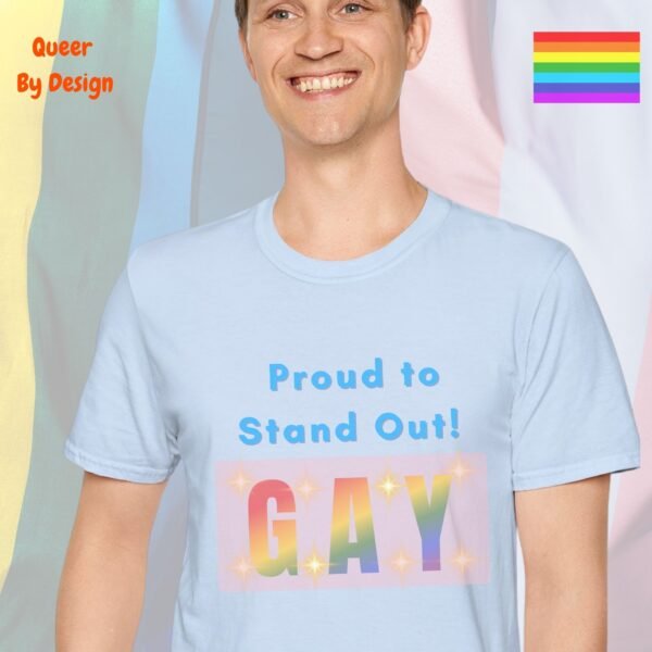 Proud to Stand Out_light blue t-shirt