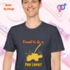 Proud to be a Pee Lover_heather navy t-shirt