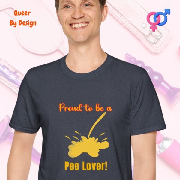 Proud to be a Pee Lover_heather navy t-shirt