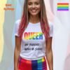 Queer and Fearless_ladies white t-shirt