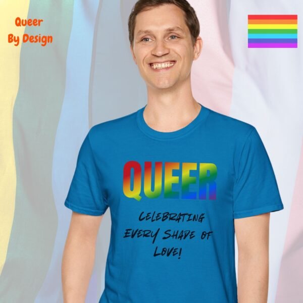 Queer_Celebrating Every Shade of Love_sapphire blue t-shirt