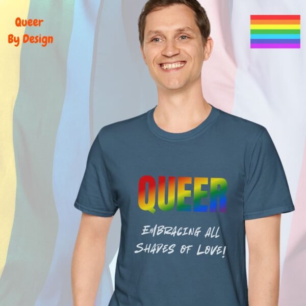 Queer_Embracing All Shades of Love_indigo blue t-shirt