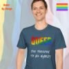 Queer_The Freedom to Be Myself_indigo blue t-shirt