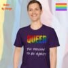 Queer_The Freedom to Be Myself_purple t-shirt