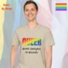 Queer_Where Everyone is Welcome_sand t-shirt Queer_Where Everyone is Welcome_sand t-shirt