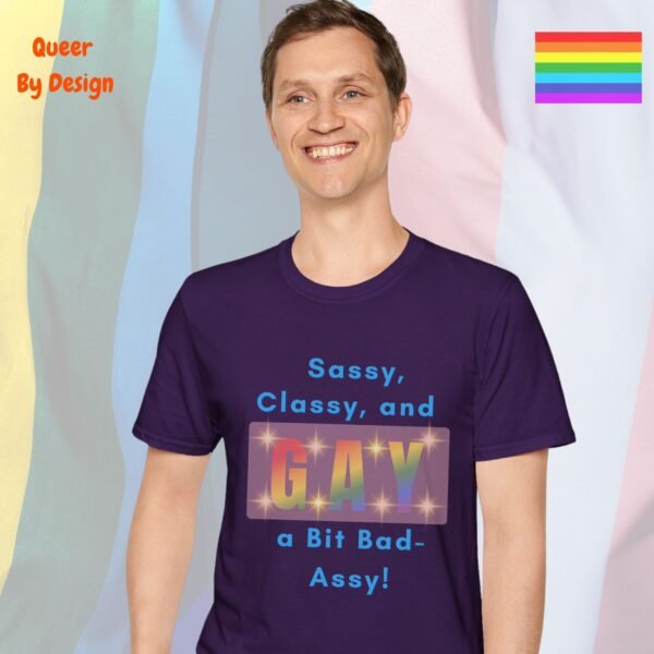 Sassy Classy and a Bit Bad-Assy_purple t-shirt Sassy Classy and a Bit Bad-Assy_purple t-shirt