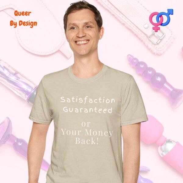 Satisfaction Guaranteed_sand t-shirt