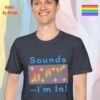 Sounds Gay—I am In_heather navy t-shirt