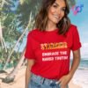 Starkers_Embrace the Naked Truth_red t-shirt