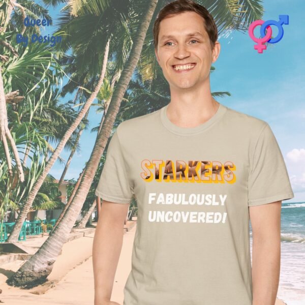 Starkers_Fabulously Uncovered_sand t-shirt