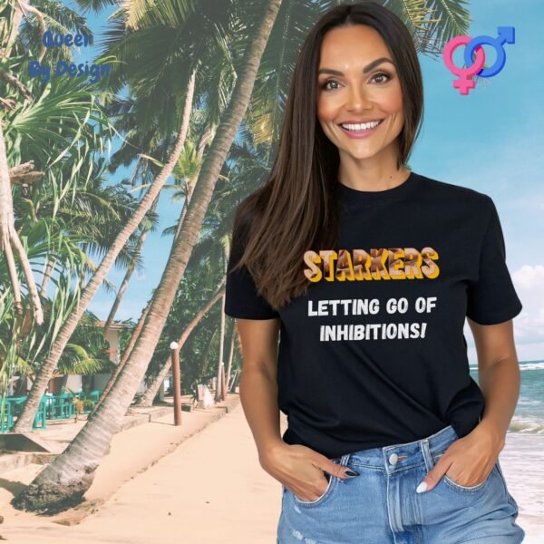 Starkers_Letting Go of Inhibitions_womans black t-shirt