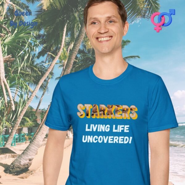 Starkers_ Living Life Uncovered_sapphire t-shirt