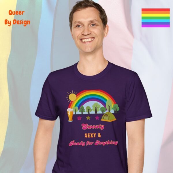 Sweaty, Sexy & Ready for Anything_purple t-shirt