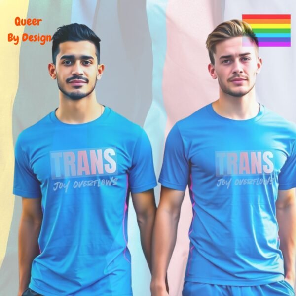 Trans Joy Overflows_carolina blue t-shirt