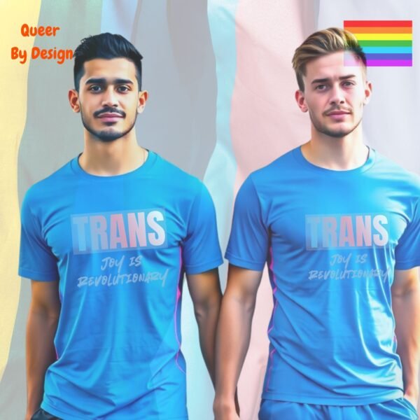 Trans Joy is Revolutionary_carolina blue t-shirt