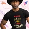 Warning Cock Ahead—Proceed with Caution_black t-shirt
