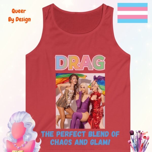 Drag The Perfect Blend of Chaos and Glam_red tanktop