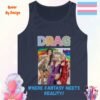 Drag Where Fantasy Meets Reality_navy tanktop