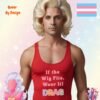 If the Wig Fits Wear It_mans red tanktop