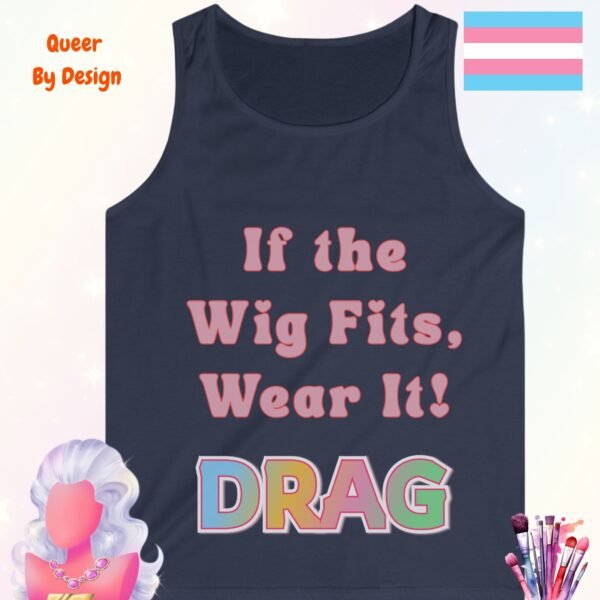 If the Wig Fits Wear It_navy tanktop