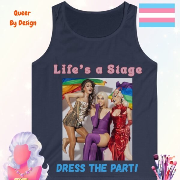 Life is a Stage. Dress the Part_navy tanktop