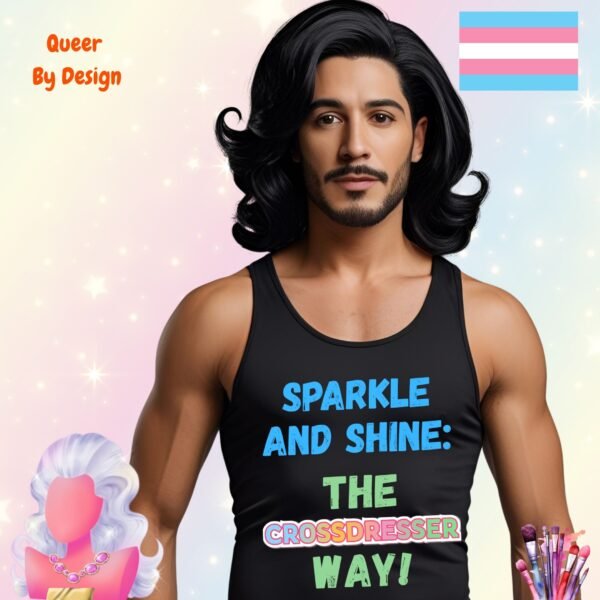 Sparkle and Shine The Crossdresser Way_black mans tanktop