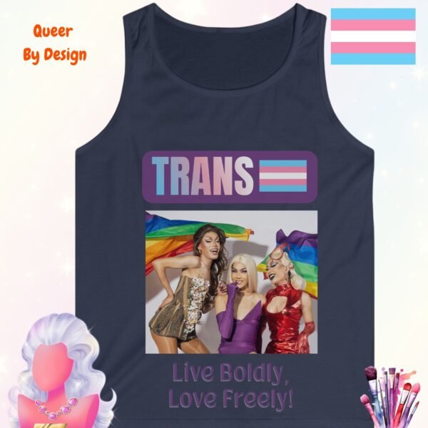 Trans Pride Live Boldly Love Freely_navy tanktop