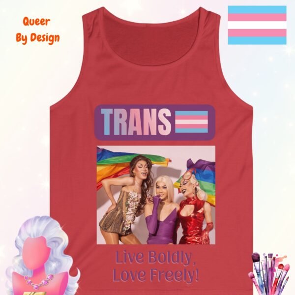 Trans Pride Live Boldly Love Freely_red tanktop