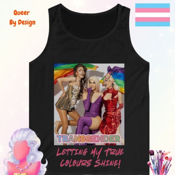 Transgender Letting My True Colours Shine_black tanktop