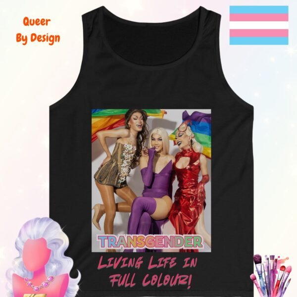 Transgender Living Life in Full Colour_black tanktop