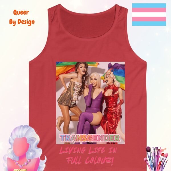 Transgender Living Life in Full Colour_red tanktop