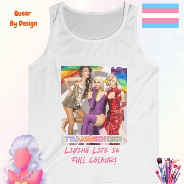 Transgender Living Life in Full Colour_white tanktop
