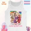 Transgender Living My Best Life_white tanktop