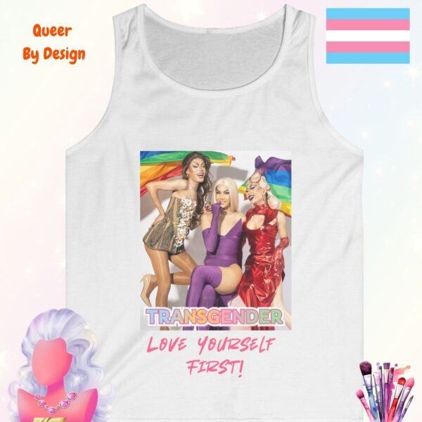 Transgender Love Yourself First_white tanktop Transgender Love Yourself First_white tanktop